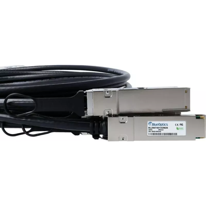 BlueLAN QDD-4X100G-2M-BL Juniper-yhteensopiva 400G QSFP-DD Breakout-DAC-kaapeli 2m AWG26