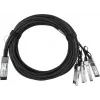 BlueLAN 40G QSFP+ - 4x10G SFP+ passiivinen Direct-Attach-Breakout-kaapeli, 5m, 26 AWG, NVIDIA L45593-D178-B50 yhteensopiva L45593-D178-B50-BL