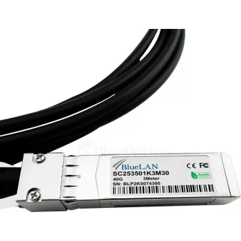 BlueLAN 40G QSFP+ - 4x10G SFP+ passiivinen Direct-Attach-Breakout-kaapeli, 5m, 26 AWG, NVIDIA L45593-D178-B50 yhteensopiva L45593-D178-B50-BL