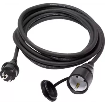 Sygonix SY-5044438 jatkojohto 16 A musta 3 m