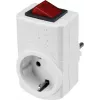 Sygonix SY-5045292 kytkettävä suko-adapteripistoke valkoinen
