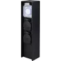 Sygonix SY-6121656 puutarhapistorasia 2-osainen ajastimella IP44 musta maapiikki