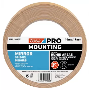 tesa Montage PRO peilinkiinnitysteippi valkoinen 10 m x 19 mm 66952-00002-00