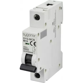 Sygonix SY-6440878 SYG-MCB 1P/B13/6KA johdonsuojakatkaisija 1-napainen 13 A 240 V AC