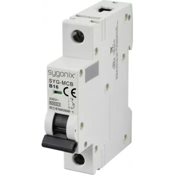 Sygonix SY-6440880 SYG-MCB 1P/B16/6KA johdonsuojakatkaisija 1-napainen 16 A 230/400 V AC