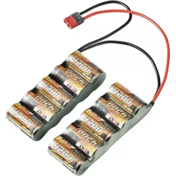 Reely NiMH RC-akkupaketti 12V 4200mAh 10-kennoinen side-by-side T-liitin RE-7856538