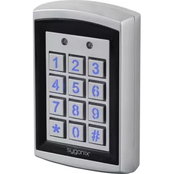 Sygonix SY-6428612 RFID-koodinäppäimistö taustavalaistuilla näppäimillä, pinta-asennus, 12/24 V DC/AC, IP66