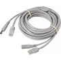Sygonix SY-6441788 20m BNC + DC-virtavalvontakameran jatkokaapeli, musta