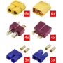 Reely RE-6699867 XT60 T-plug ja EC3 kullattu Y-haaroitin-adapterikaapeli