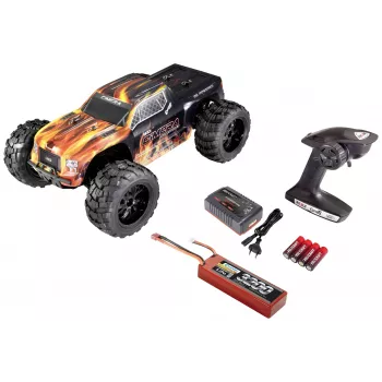 Reely Cimera Black harjaton 1:10 RC-monsteriauto 4WD RTR 2,4 GHz akulla ja laturilla (RE-6914403)
