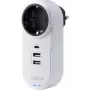 Sygonix SY-4512996 väliadapteri USB:lla, valkoinen