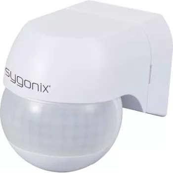 Sygonix SY-6733024 seinäpinta-asennus-PIR-liiketunnistin 360° 180° rele valkoinen