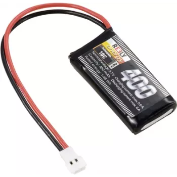 Reely LiPo akkupaketti 3,7V 400mAh 1S 10C Softcase lattaliitin RE-7845951