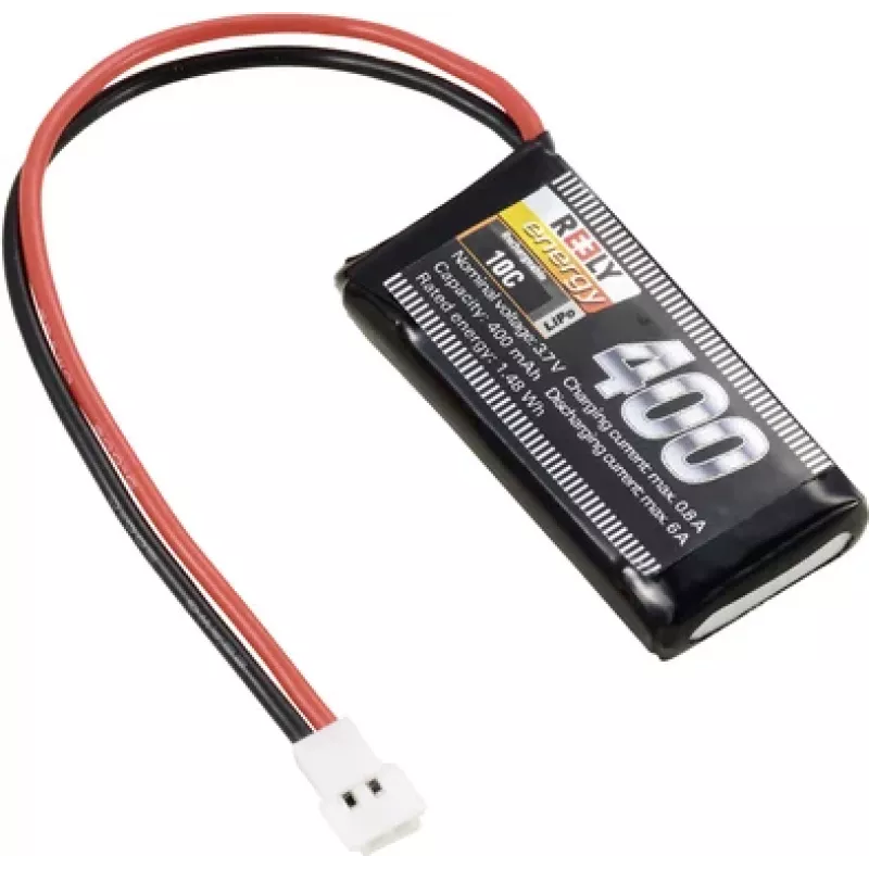 Reely LiPo akkupaketti 3,7V 400mAh 1S 10C Softcase lattaliitin RE-7845951