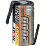 Reely NiMH yksittäinen kenno 1,2 V 2000 mAh juotoskorvalla (RE-7851720)