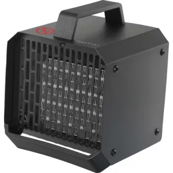 Sygonix SY-6735636 PTC-keraaminen lämmitin 500 W tiloihin 10 m² asti, musta