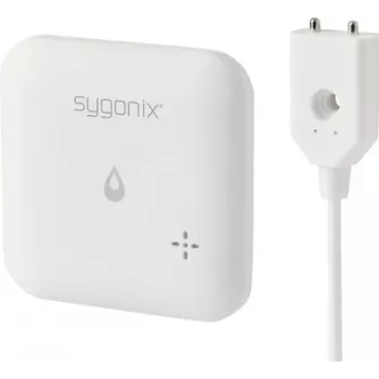 Sygonix SY-6735646 Wi-Fi-vesivahdin tunnistin App-ohjauksella, sisäinen ja ulkoinen anturi, 85 dB hälytys, paristokäyttöinen
