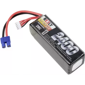Reely LiPo akkupaketti 14,8V 2400mAh 4S 20C Softcase EC3 RE-7853466