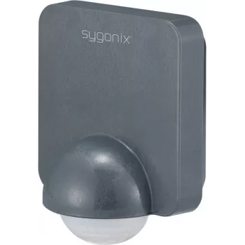 Sygonix SY-5836536 seinä-PIR-liiketunnistin 360° rele tummanharmaa IP54