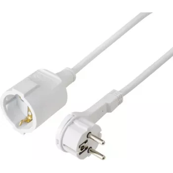Sygonix SY-7165300 jatkojohto 16 A valkoinen 5 m H05VV-F 3G 1,5 mm²