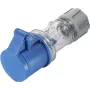 Sygonix SY-5871536 CEE-liitin 16 A 3-napainen 230 V/AC IP44 läpinäkyvä