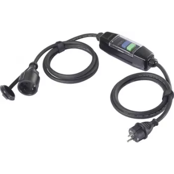 Sygonix SY-6052178 PRCD kannettava vikavirtasuojakytkin-jatkojohto 230 V/AC 3 m musta IP44