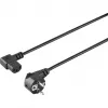 Sygonix SY-5042718 kylmälaiteliitäntäkaapeli CEE 7/7 - IEC C13, 1,5 m, musta