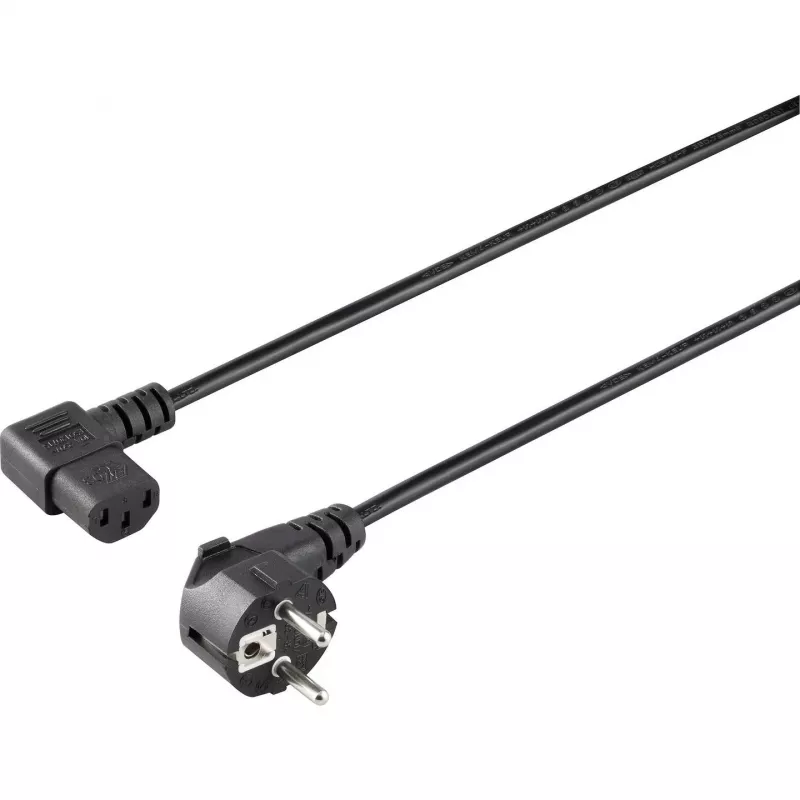 Sygonix SY-5042718 kylmälaiteliitäntäkaapeli CEE 7/7 - IEC C13, 1,5 m, musta