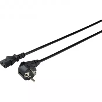 Sygonix SY-5043450 IEC C13 virtakaapeli, CEE 7/7 - IEC C13, 3 m, musta