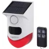 Sygonix mini-hälytysjärjestelmä valkoinen punainen LED PIR-liiketunnistimella ja kaukosäätimellä (SY-6515320)