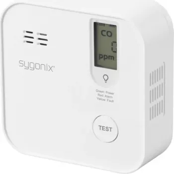 Sygonix SY-6418204 WLAN-häkäilmaisin sovellusohjauksella ja 5 vuoden paristolla