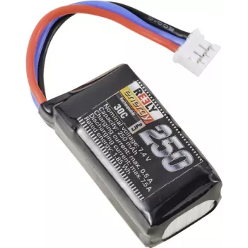 Reely LiPo akku 7,4 V 250 mAh 2S 30C softcase lattaliitin (RE-7845954)