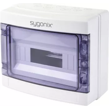 Sygonix SY-5491854 pinta-asennettava pienjakokeskus, 12 moduulia, 1 rivi, valkoinen