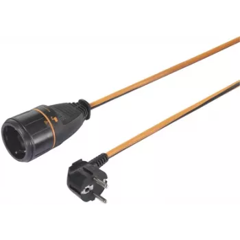 Sygonix SY-5597568 jatkojohto 16 A musta, oranssi 5 m lukittava