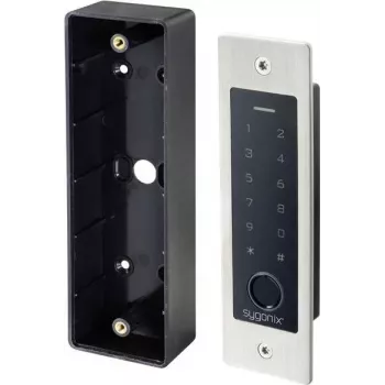 Sygonix SY-5231014 sormenjälki/RFID uppoasennettava kulunvalvontajärjestelmä valaistulla näppäimistöllä, 12-18 V DC, IP55