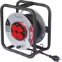 Sygonix SY-10236117 kaapelikela musta Schuko-pistoke 25m 4 pistorasiaa