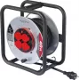 Sygonix SY-10236120 kaapelikela musta Schuko-pistoke 25 m 4 pistorasiaa