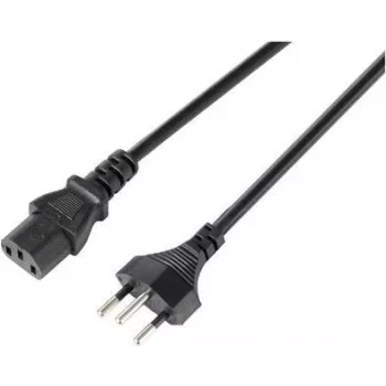 Sygonix SY-5243896 kylmälaite-liitäntäkaapeli CEE 7/7 - IEC C13 kulma 5 m musta