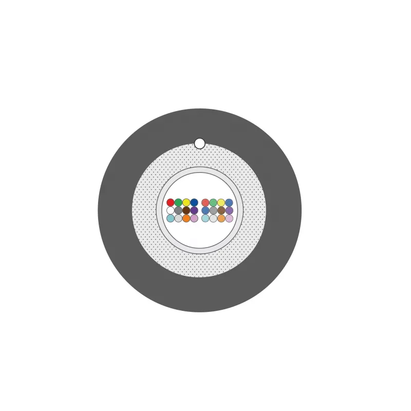 INFRALAN A-DQ(ZN)B2Y OM2 24G ulkokuitu-kaapeli, 24 kuitua, 5,8mm, musta, 2000N A24M2F1