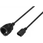 Sygonix SY-7154200 jatkokaapeli IEC C14 - C13 0,30 m musta