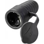Sygonix SY-5806882 Schuko-liitin kumi 250 V/AC musta IP44