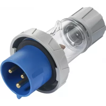 Sygonix SY-5873150 CEE matkailuvaunupistoke 32 A 3-napainen 230 V/AC IP67 läpinäkyvä