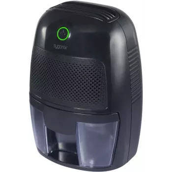Sygonix SY-4749404 Peltier-ilmankuivain 250 ml/vrk tiloihin 20 m² asti, 500 ml säiliö, musta