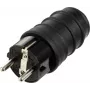 Sygonix SY-6618468 Schuko-pistoke TPE 250 V/AC musta IP44