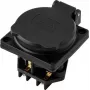 Sygonix SY-6746374 Schuko-pistorasia IP44 musta