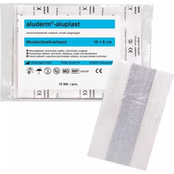 SÖHNGEN aluderm®-aluplast joustava haavalaastarirulla, 6 cm x 1 m, steriili, yksittäin sinetöidyt osat