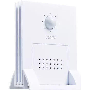 m-e modern-electronics DGF-300 valkoinen liiketunnistin-kello PIR-anturilla 41058