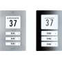 M-E Modern-Electronics 41067 ruostumaton teräs ovikellopaneeli osoitekentällä 3 perheen taloon, 12 V/1 A