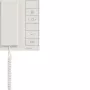 Hager RTQ640X sisäpuhelinasema luurilla 2-johdin-IP-väylään, polarvalkoinen