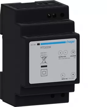 Hager RTD220X 48V DC 60W DIN-kiskovirtalähde